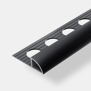 Προφίλ Αλουμινίου Στρόγγυλο Κλειστό Πάχους 0,90 mm – Μαύρο – Ασημί